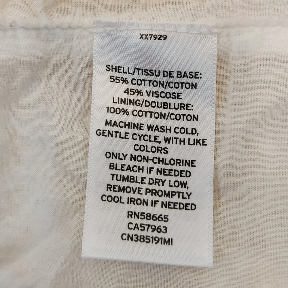 Caslon Yellow Lace Up Tiered Dress Size Medium - Picture 7 of 7